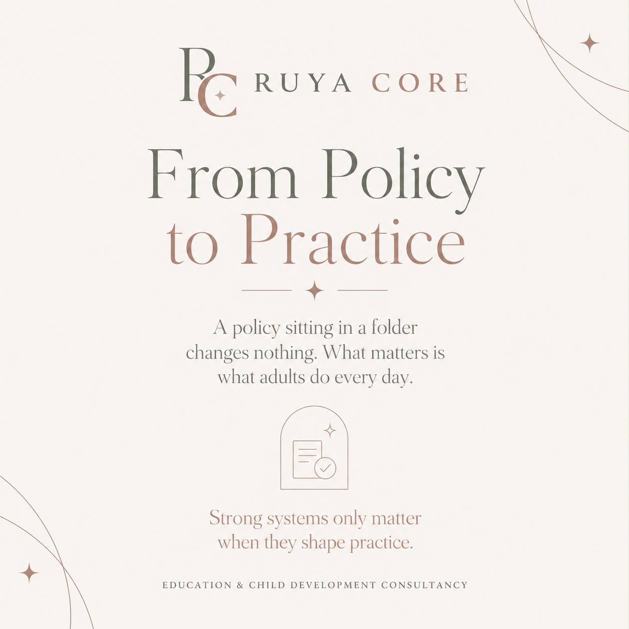 From Policy to Practice